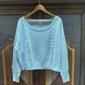 Garage Cropped Knit Sweater
